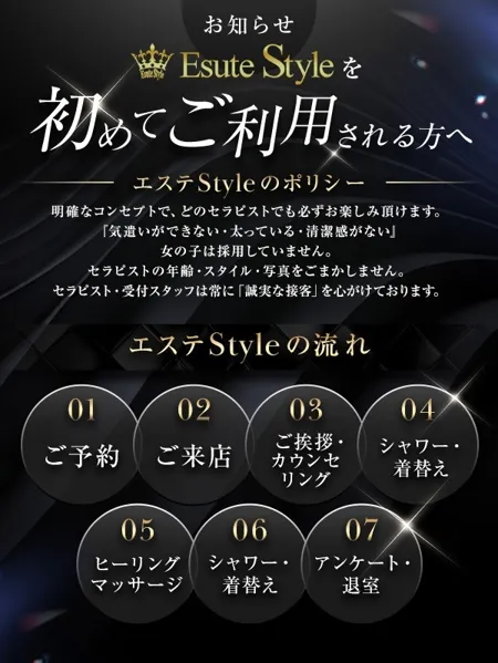 【お知らせ1-2】エステStyleを初めてご利用される方へイメージ写真